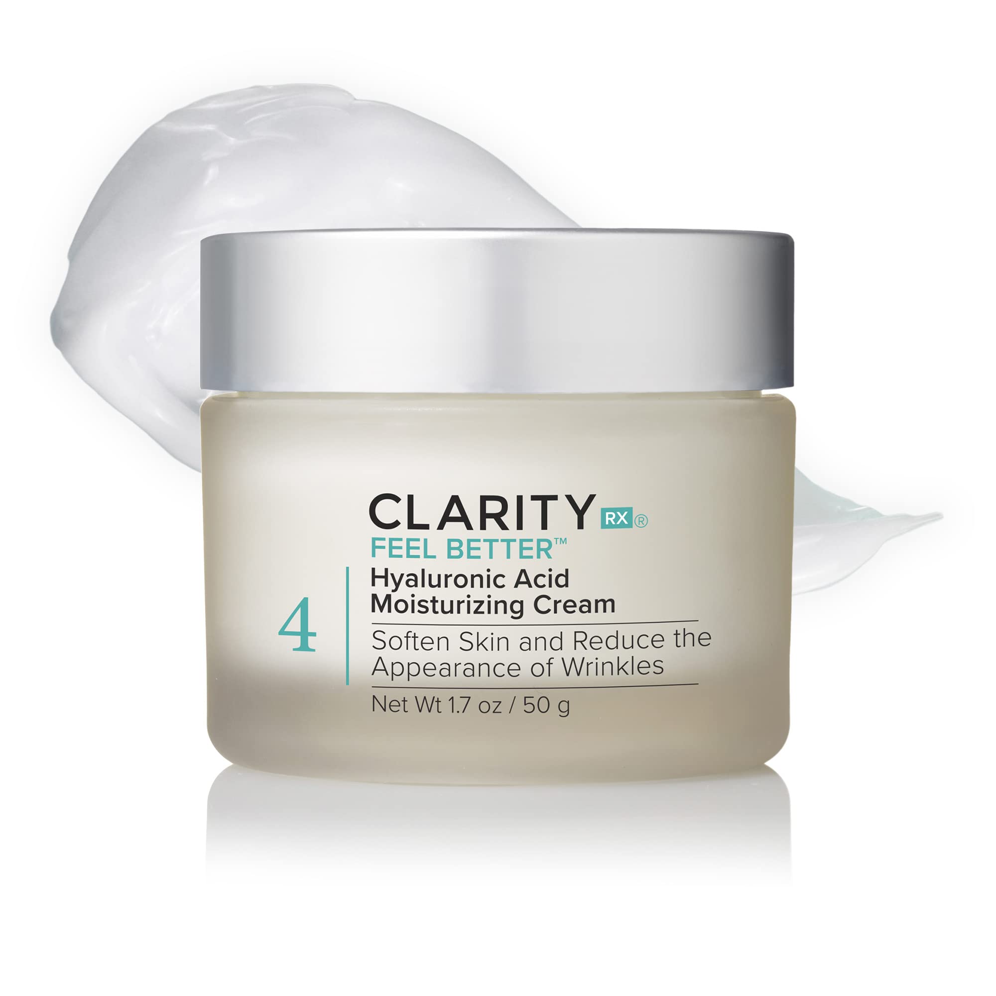ClarityRx Feel Better Hyaluronic Acid Moisturizing Cream, with Jojoba Oil,1.7 oz (7750946750702)